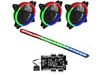 GameMax RGB Kit, 3x Velocity Fans, 1x Viper Strip, 1 x Hub