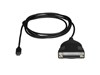 StarTech.com (1.8m) USB-C 2.0 to Parallel Adaptor Cable (Black)