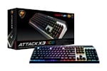 Cougar Attack X3 RGB Cherry MX Red RGB Backlit Mechanical Gaming Keyboard