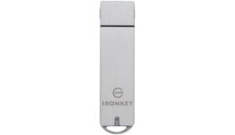 Kingston IronKey S1000 Basic 4GB USB 3.0 Flash Stick Pen Memory Drive - Silver 