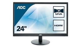 AOC M2470SWH 23.6" Full HD Monitor - VA, 60Hz, 5ms, Speakers, HDMI