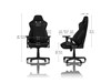 Nitro Concepts S300 Fabric Gaming Chair - Stealth Black