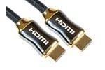 1m HDMI Cable / Braided / Full Metal Shielded Hood