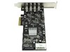 StarTech.com 4 Port Quad Bus PCI Express (PCIe) SuperSpeed USB 3.0 Card Adaptor with UASP - SATA/LP4 Power