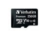 Verbatim Premium 256GB U1 MicroSDXC Memory Card with SD Adapter