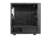 CiT Seven Mini Tower Tempered Glass Gaming PC Case - Black 