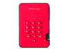 iStorage diskAshur2 SSD 128GB Mobile External Solid State Drive in Red - USB3.1