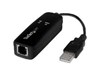 StarTech.com 56K USB Dial-up and Fax Modem - V.92 - External - Hardware Based